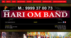 Desktop Screenshot of hariomband.com