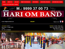 Tablet Screenshot of hariomband.com